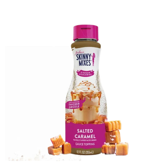 Salted Caramel Syrup Sauce For Coffee - Thicker Drizzle - Sugar Free Zero Calories - Gluten-Free, Keto Friendly Syrup (Salted Caramel)