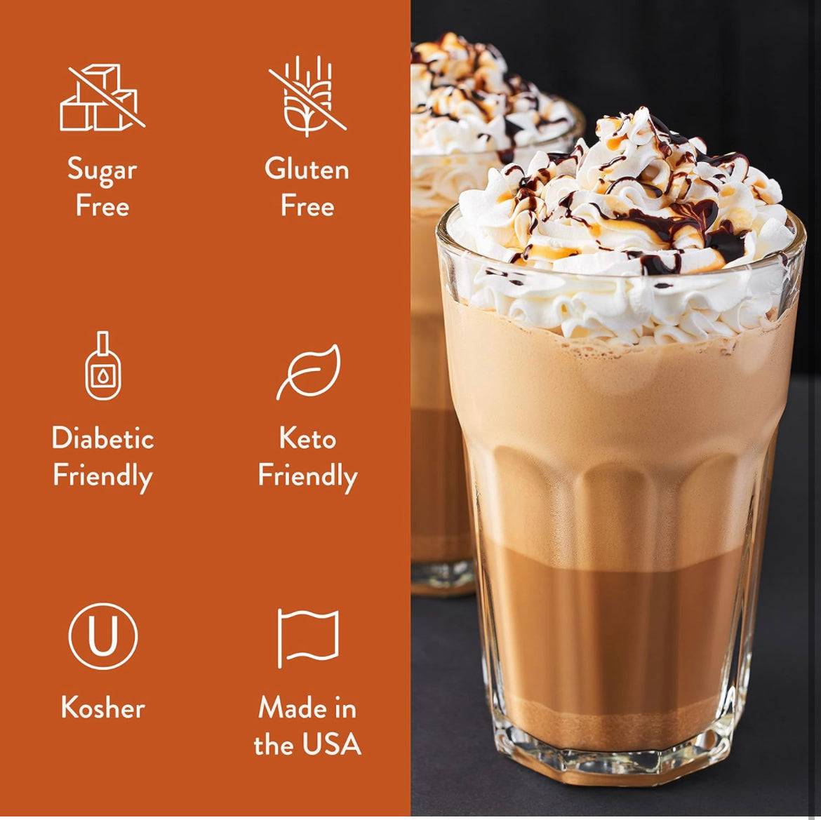 Jordan's Skinny Syrups, Salted Caramel Mocha Coffee Syrup, Sugar Free, 25.4 Ounces (Pack of 2), Zero Calorie Drink Flavoring & Mixes