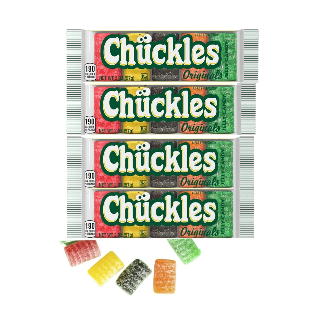 Chuckles. Original Jelly Candies Sugar-coated, Fruity candy, 4 Pack