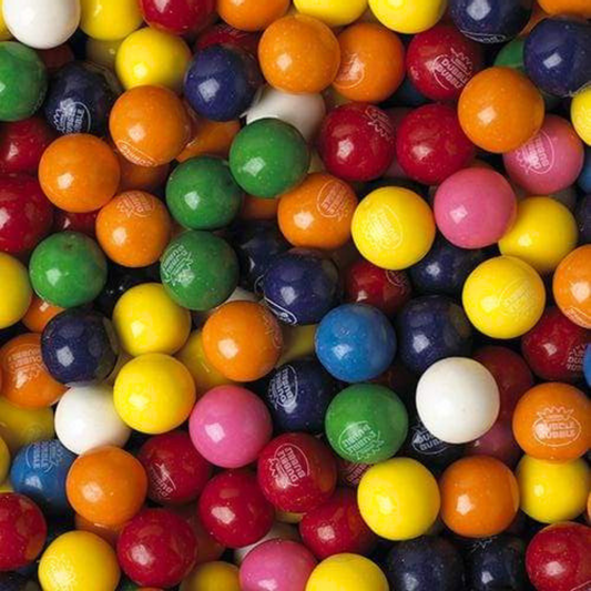 Dubble Bubble Gumballs – 5 Pound Bulk Bag – Assorted Fruit Flavors – 24mm Size