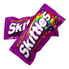 Skittles Wild Berry Fruity Chewy Candy Full Size 2.17 oz. (PACK OF 2)