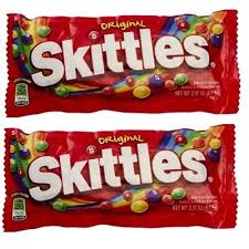 Skittles Original Fruity Chewy Candy, Full Size, 2.17 oz. (PACK OF 2)